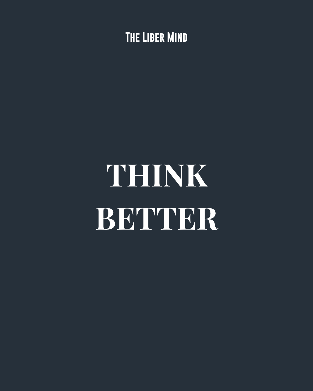 THINK BETTER workbook cover